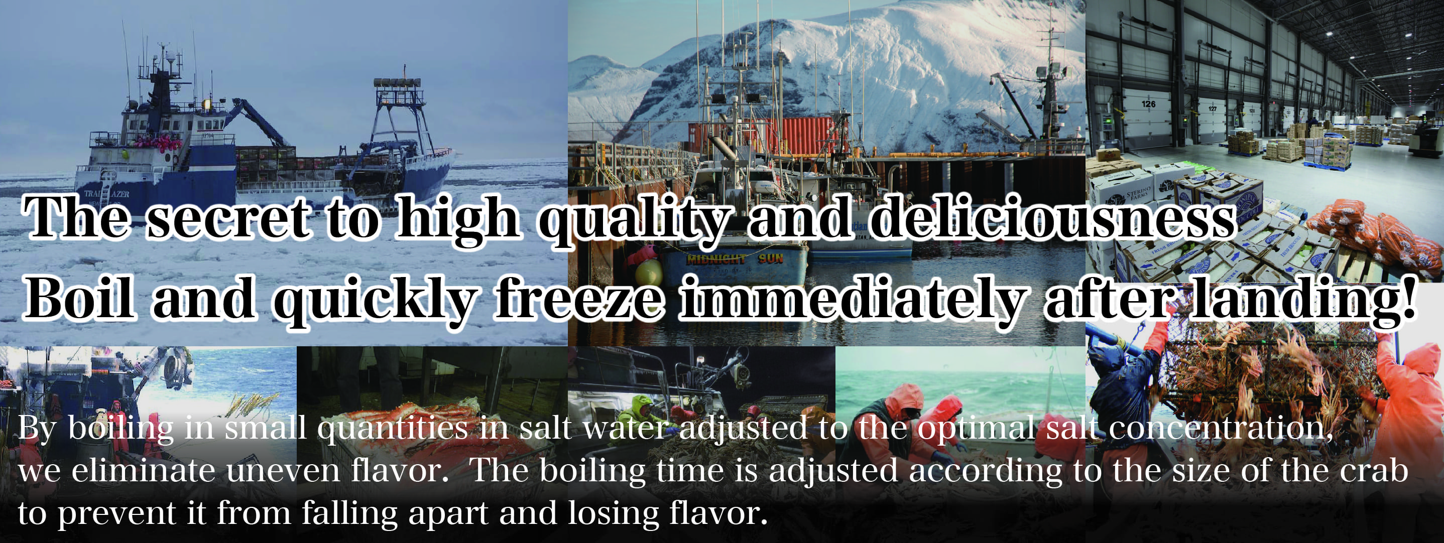 Boiling, quick freezing, on board